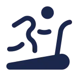 Treadmill Round SVG Icon